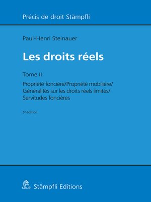 cover image of Les droits réels